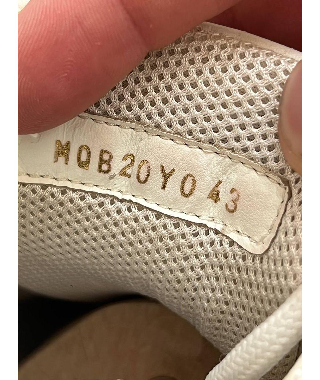 VALENTINO Белые кожаные низкие кроссовки / кеды, фото 5