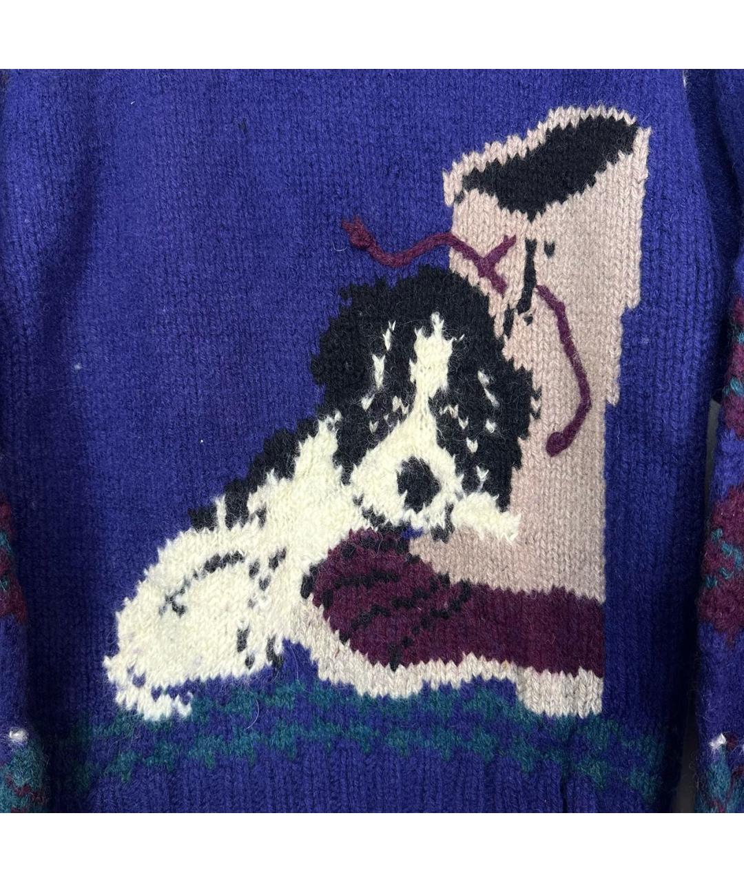 WOOLRICH Фиолетовый шерстяной джемпер / свитер, фото 4