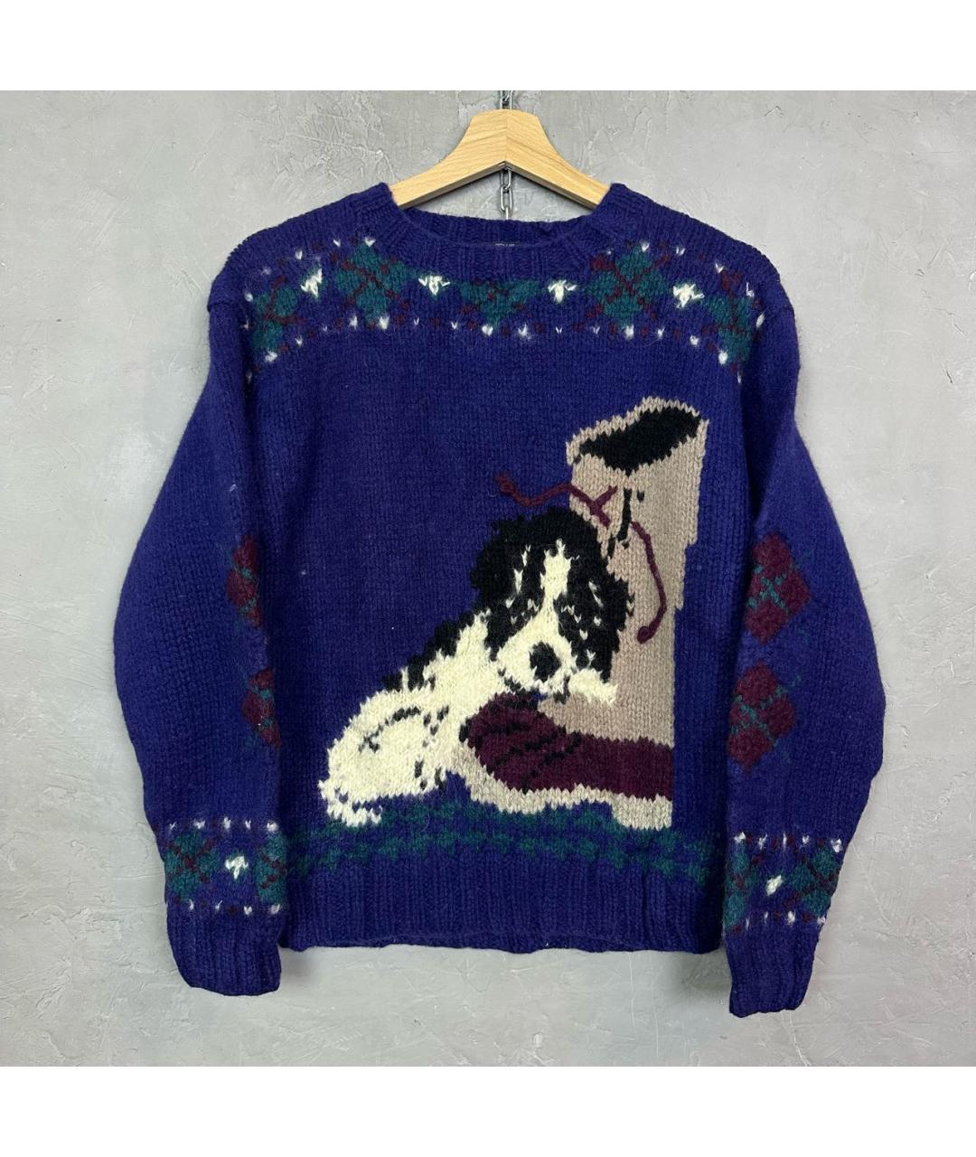 WOOLRICH Фиолетовый шерстяной джемпер / свитер, фото 7