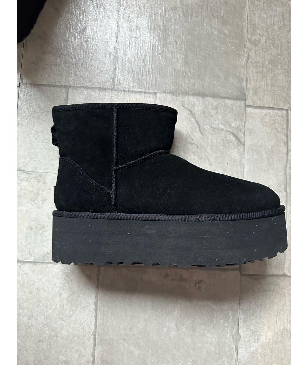 UGG AUSTRALIA Черные замшевые ботинки, фото 3