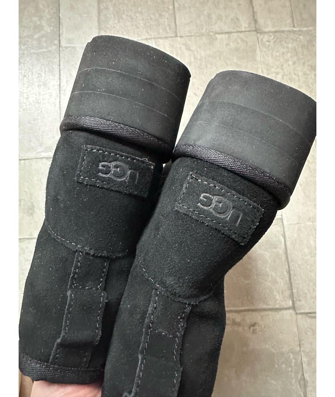 UGG AUSTRALIA Черные замшевые ботинки, фото 5