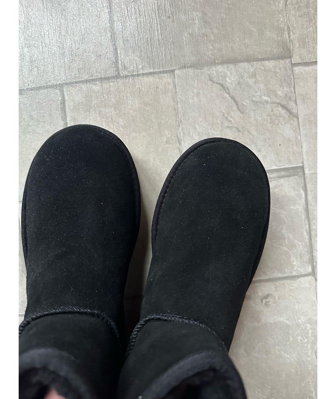 UGG AUSTRALIA Черные замшевые ботинки, фото 4