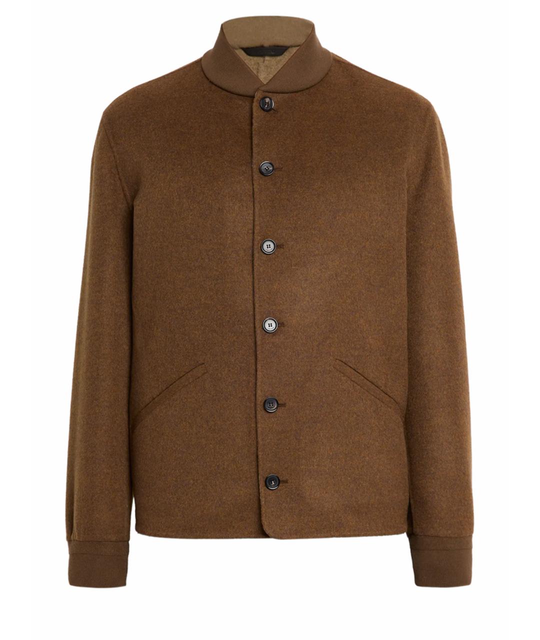 LORO PIANA Коричневое кашемировое пальто, фото 1