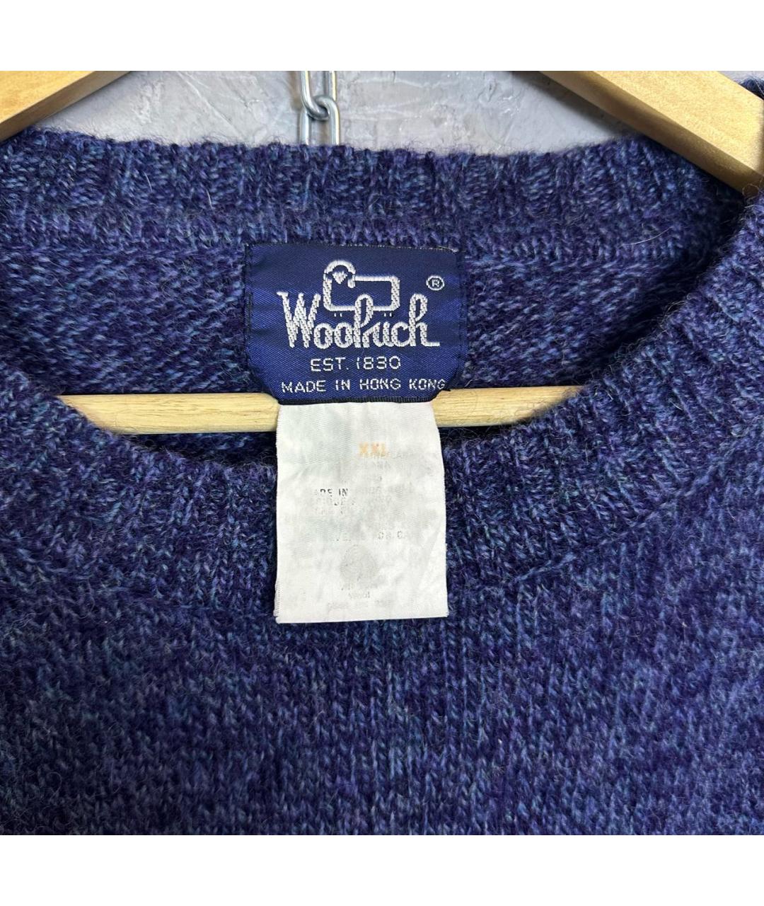 WOOLRICH Фиолетовый шерстяной джемпер / свитер, фото 6