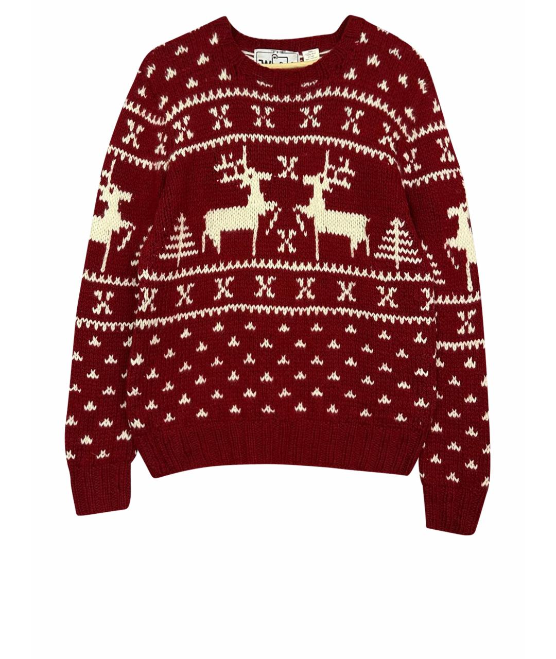 WOOLRICH Красный шерстяной джемпер / свитер, фото 1