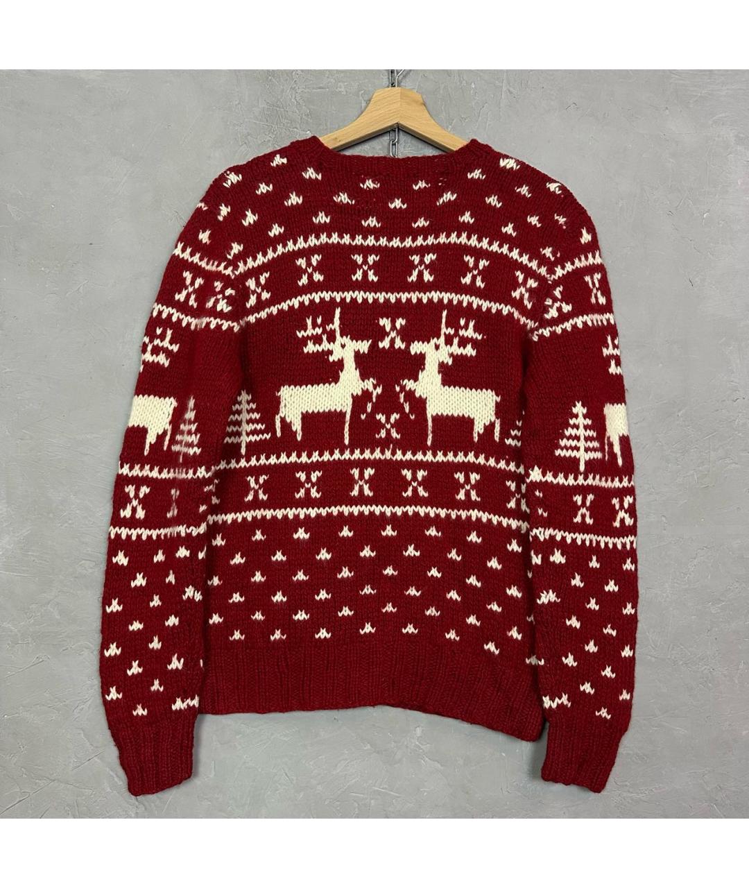 WOOLRICH Красный шерстяной джемпер / свитер, фото 2