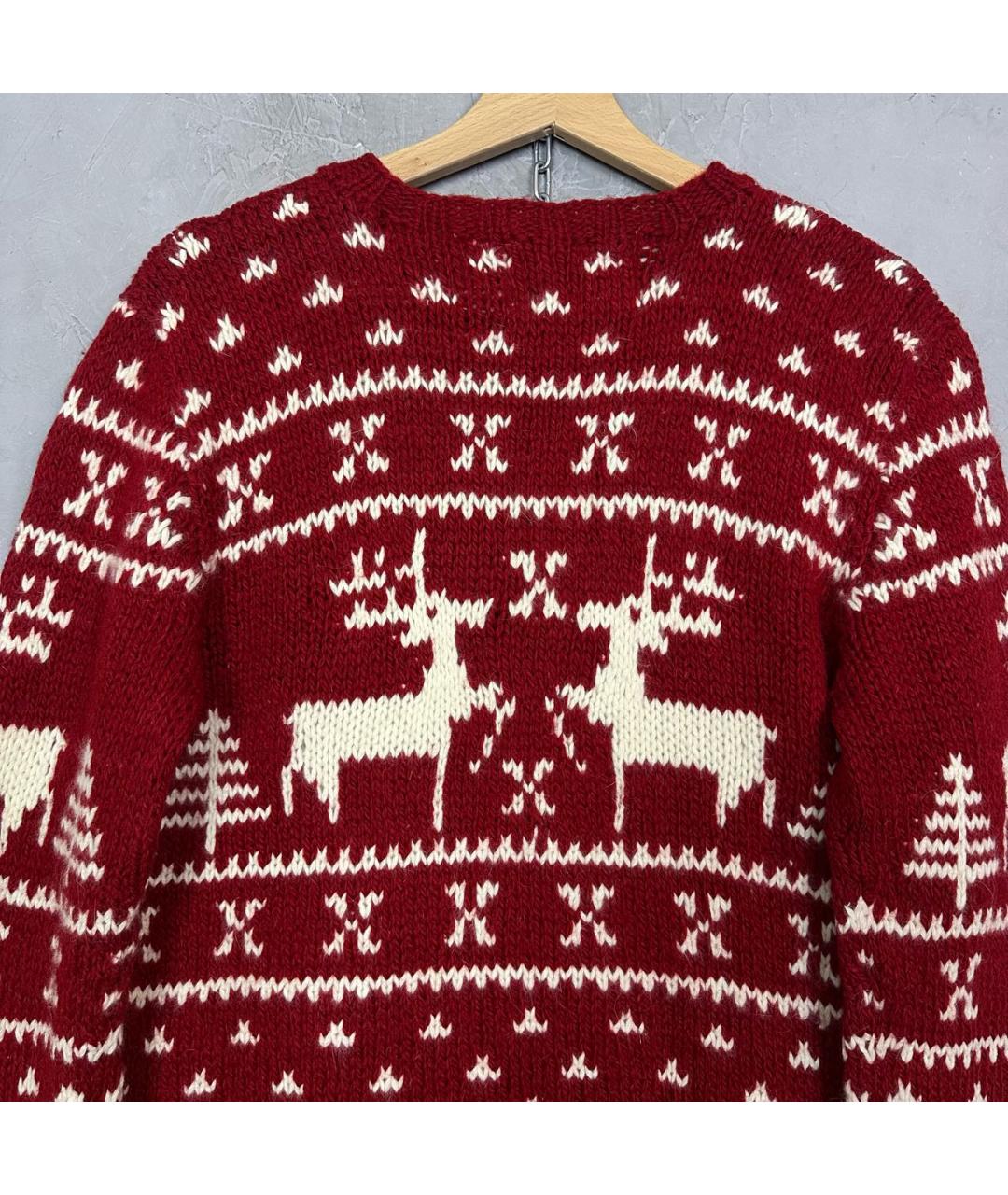 WOOLRICH Красный шерстяной джемпер / свитер, фото 3