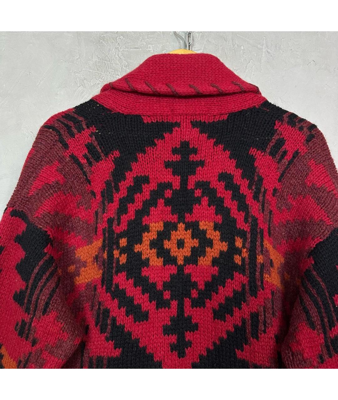 WOOLRICH Бордовый шерстяной кардиган, фото 6