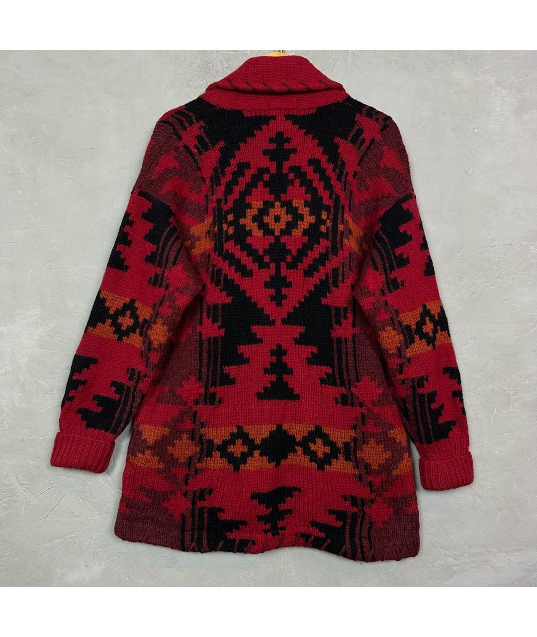 WOOLRICH Бордовый шерстяной кардиган, фото 5