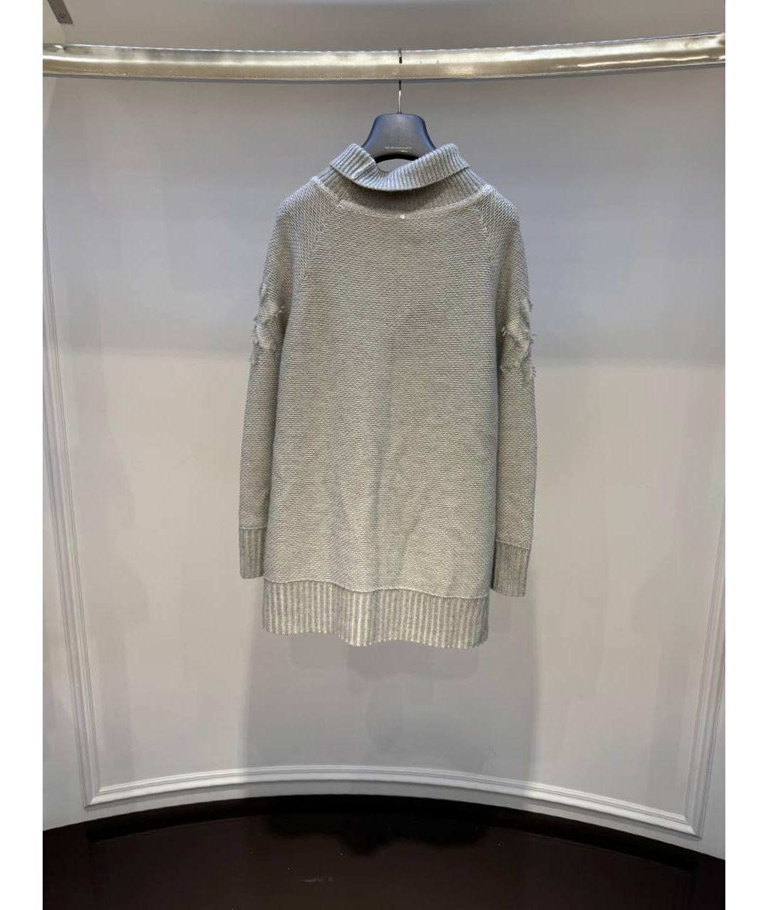 LORENA ANTONIAZZI Серый шерстяной джемпер / свитер, фото 2