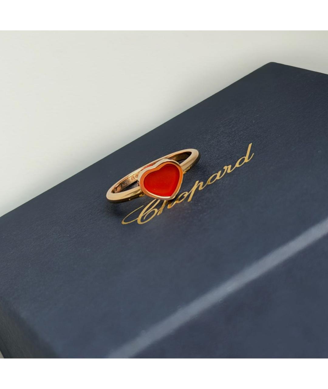CHOPARD Красное кольцо из розового золота, фото 3