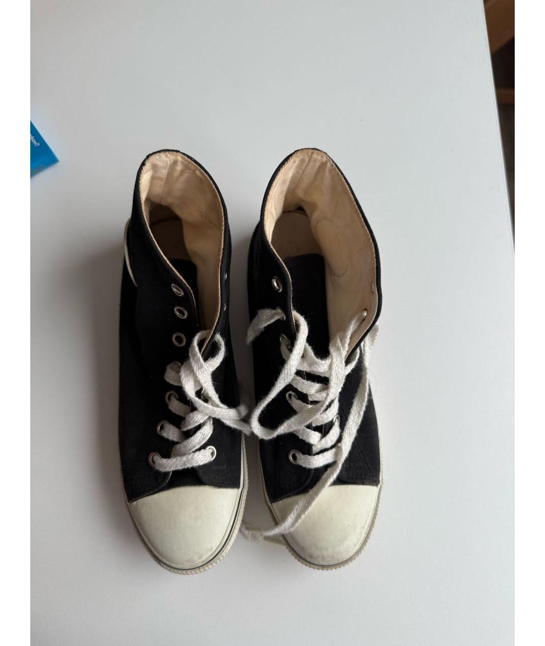 CHANEL Черные текстильные кеды, фото 2