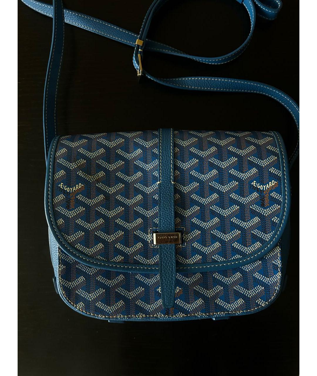 GOYARD Синяя сумка через плечо, фото 4