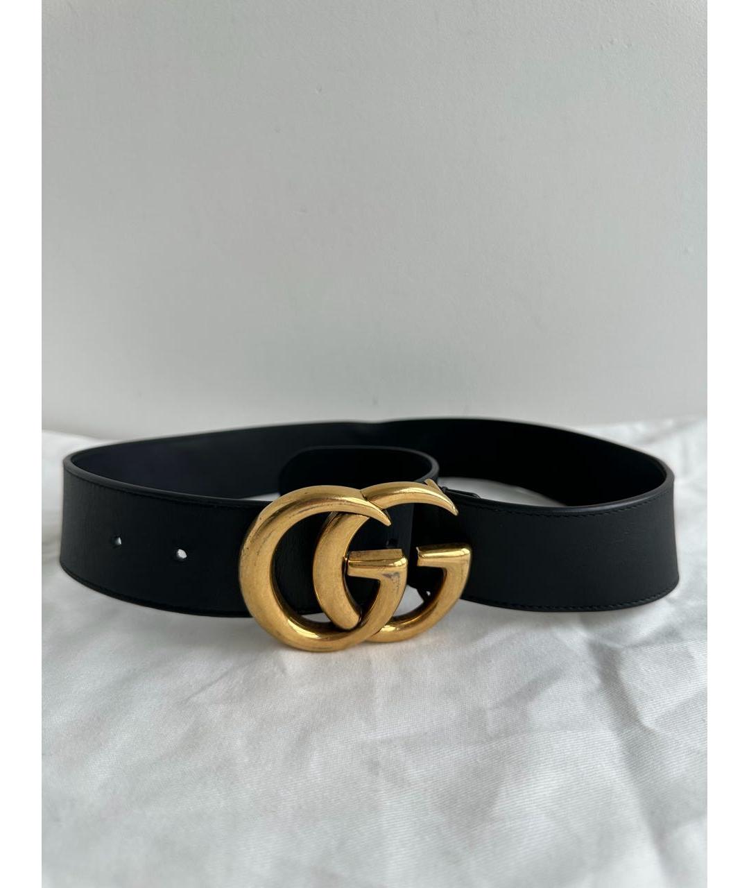 GUCCI Черный кожаный ремень, фото 9