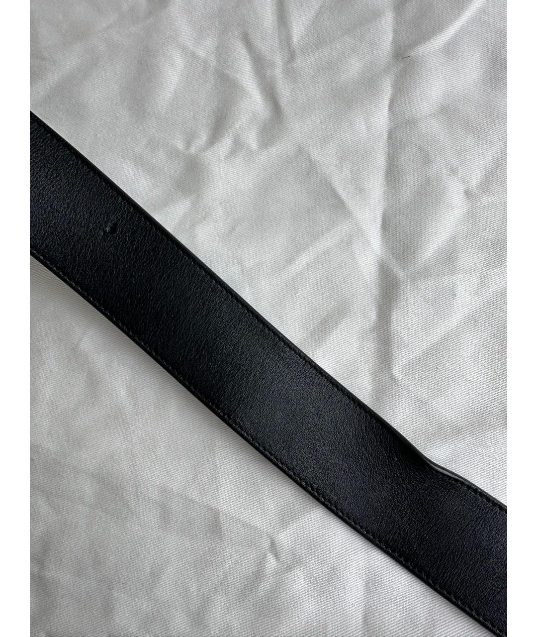 GUCCI Черный кожаный ремень, фото 6