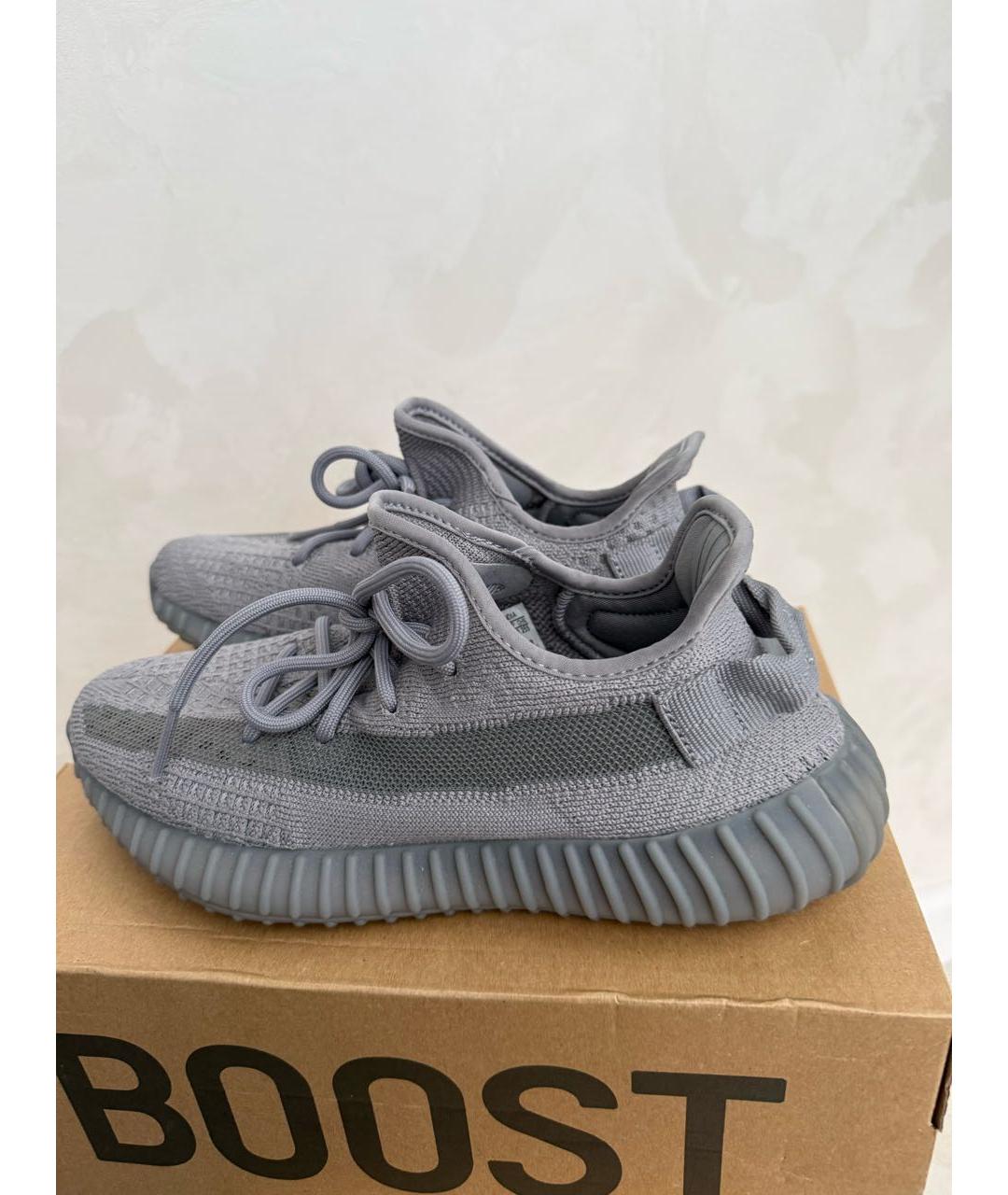 ADIDAS YEEZY Серые текстильные кроссовки, фото 8