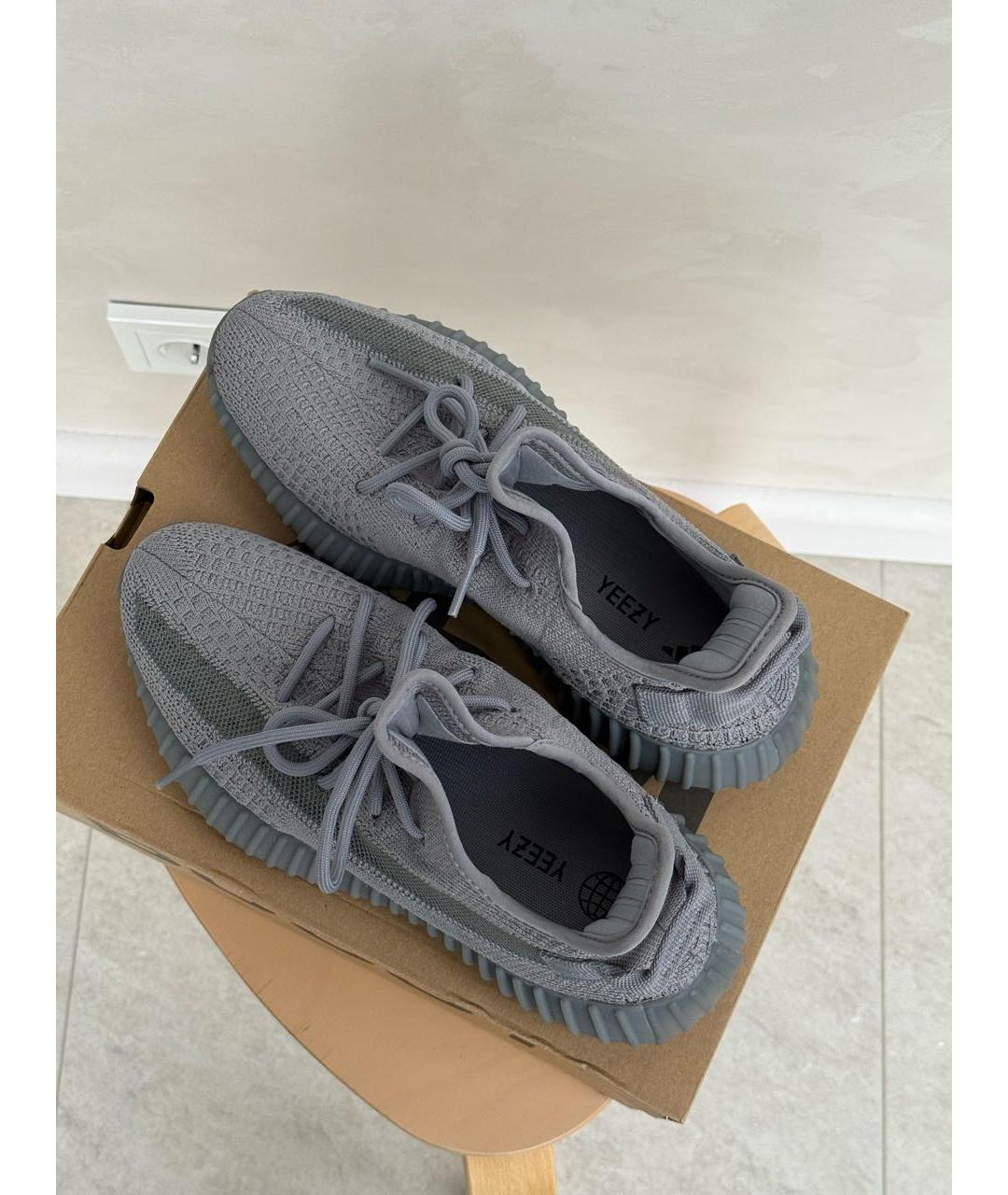 ADIDAS YEEZY Серые текстильные кроссовки, фото 2