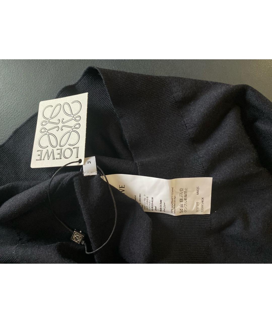 LOEWE Темно-синяя шерстяная водолазка, фото 6