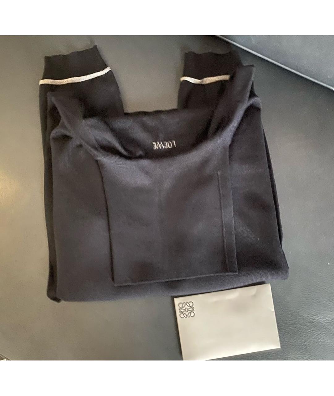 LOEWE Темно-синяя шерстяная водолазка, фото 5