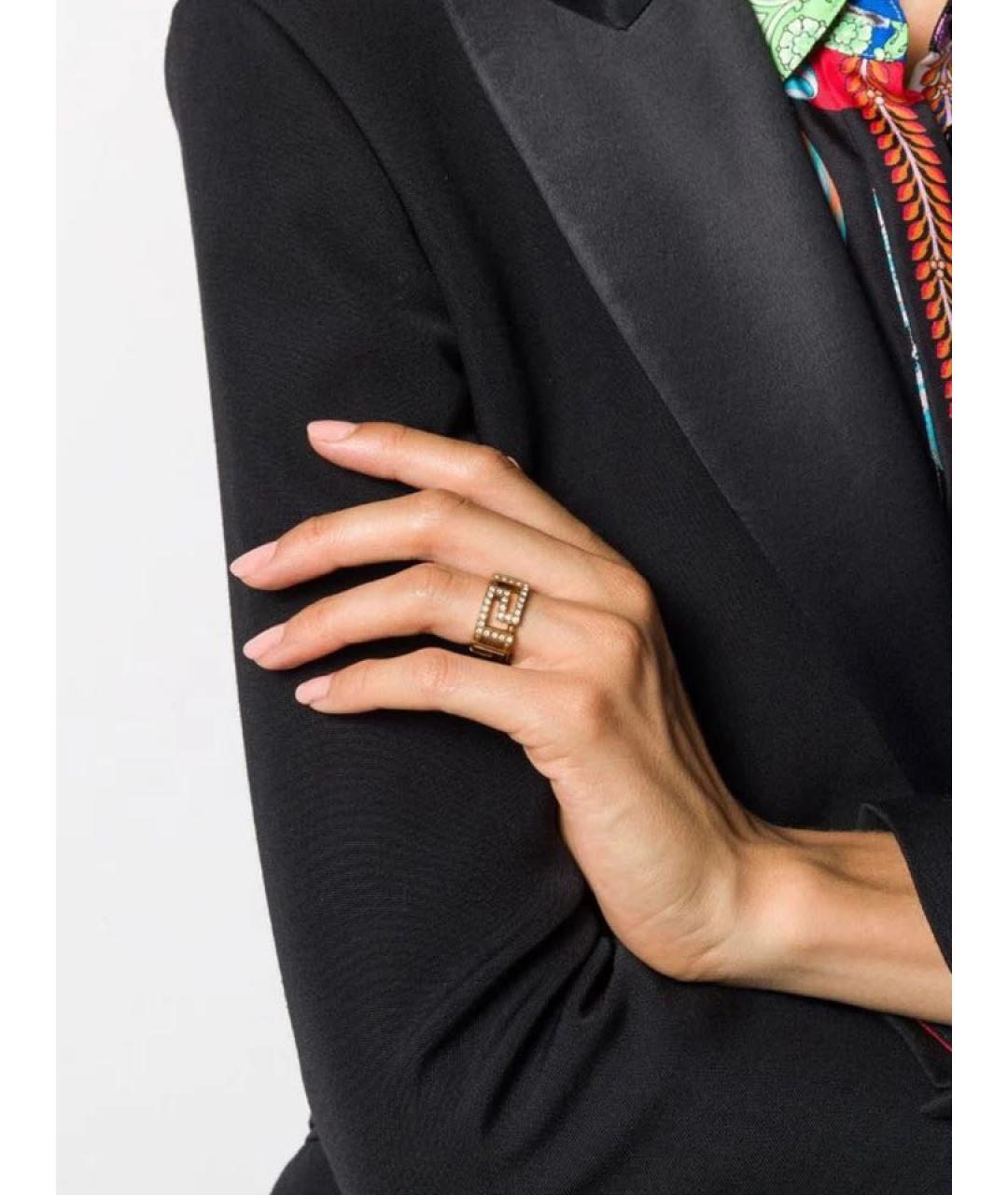 VERSACE Золотое латунное кольцо, фото 7