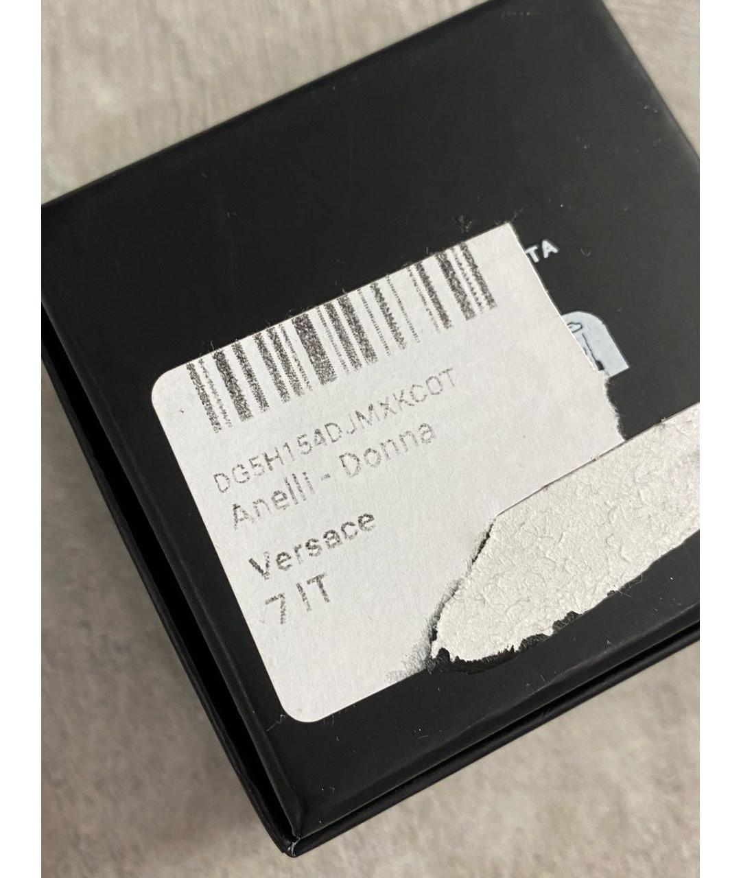 VERSACE Золотое латунное кольцо, фото 8