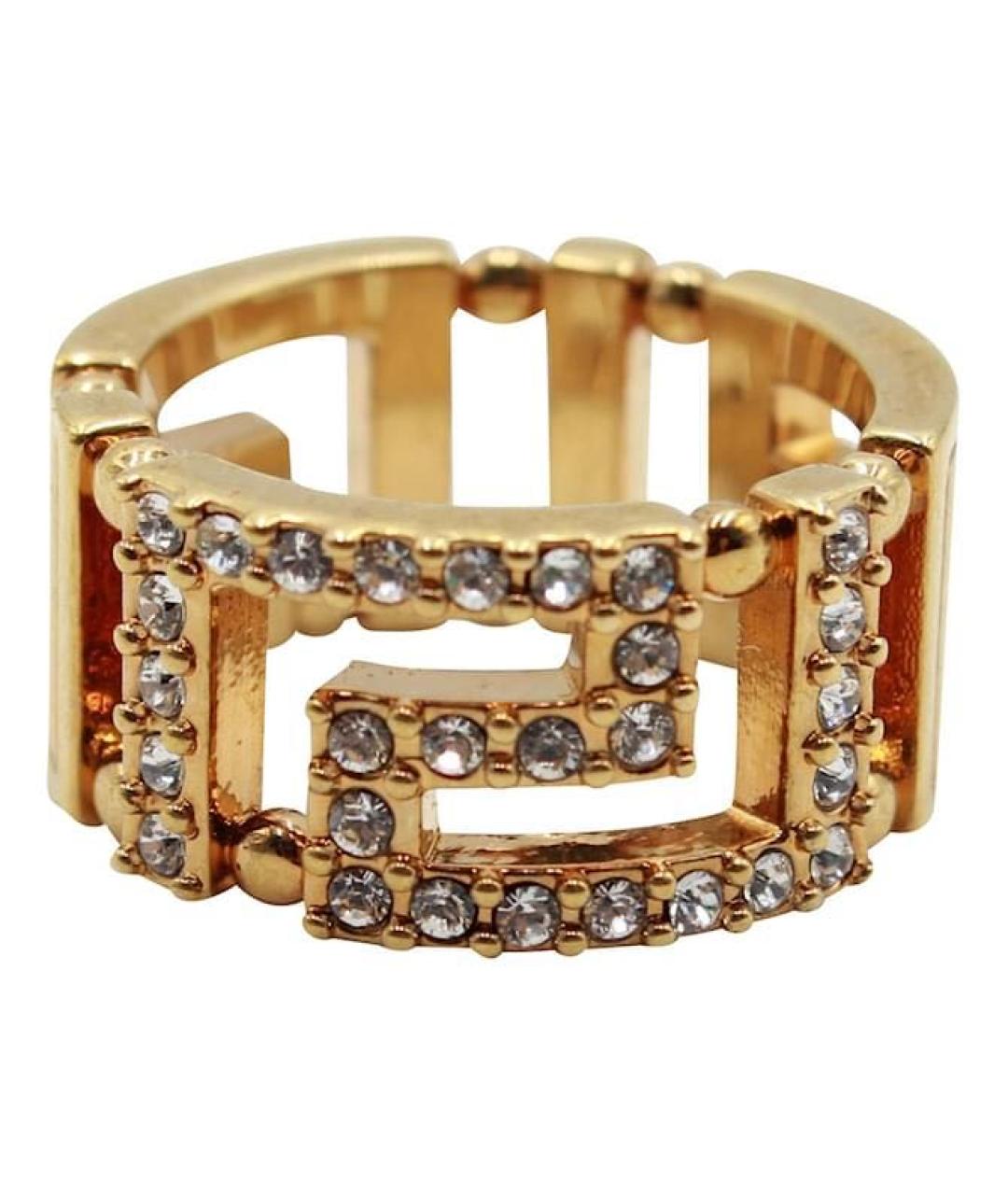VERSACE Золотое латунное кольцо, фото 1