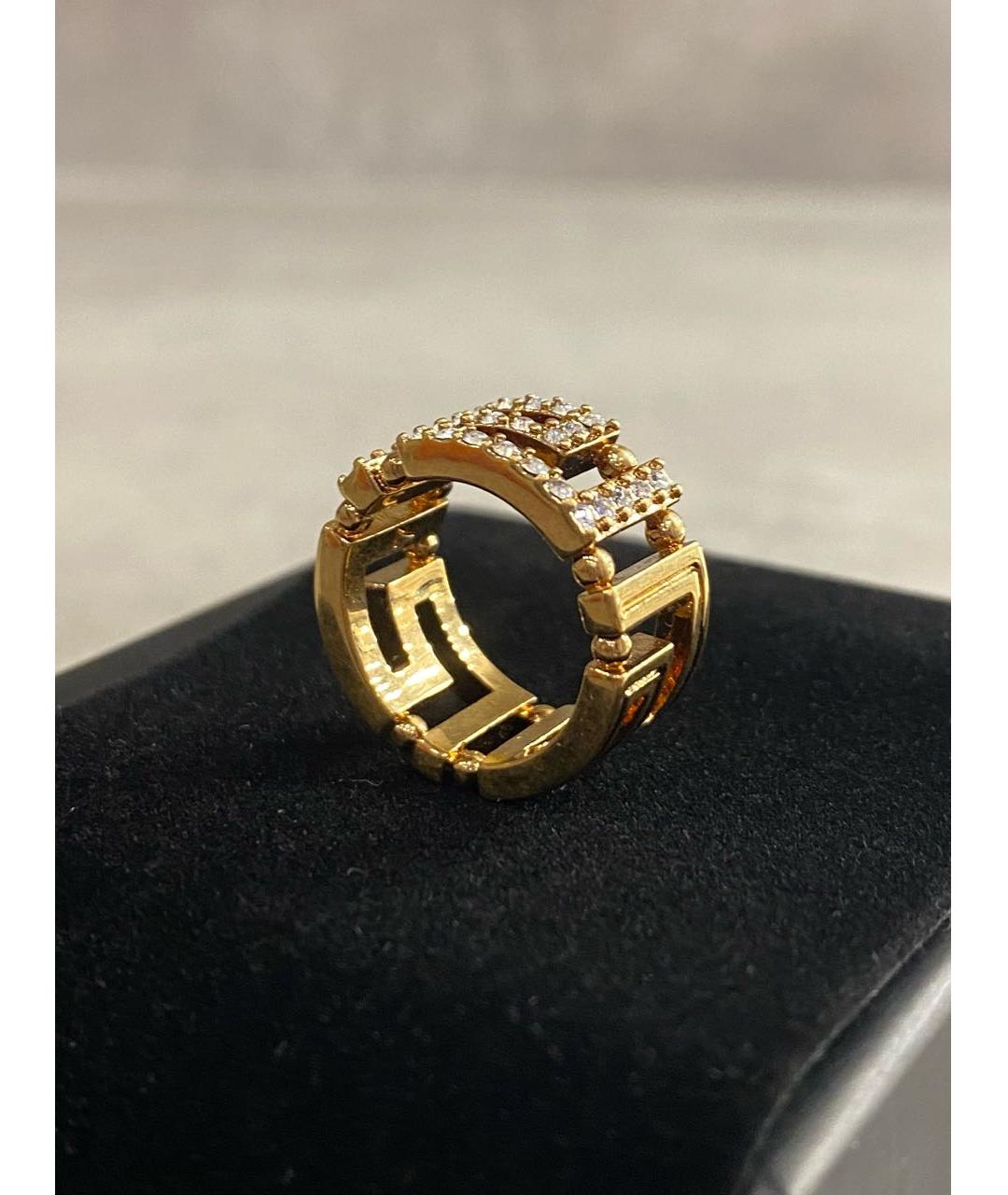 VERSACE Золотое латунное кольцо, фото 5