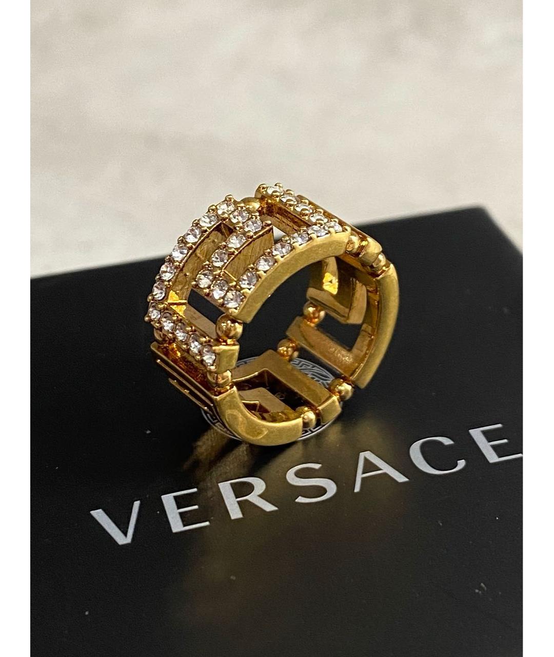VERSACE Золотое латунное кольцо, фото 2