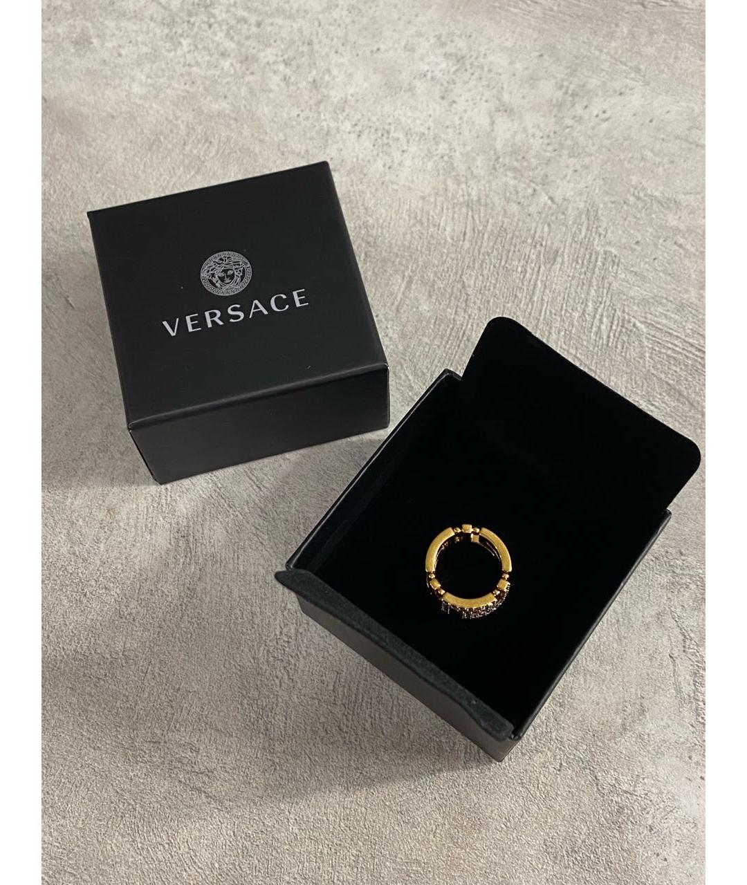 VERSACE Золотое латунное кольцо, фото 6