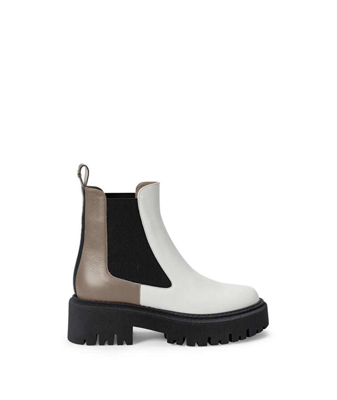 LORENA ANTONIAZZI Белые кожаные ботинки, фото 1