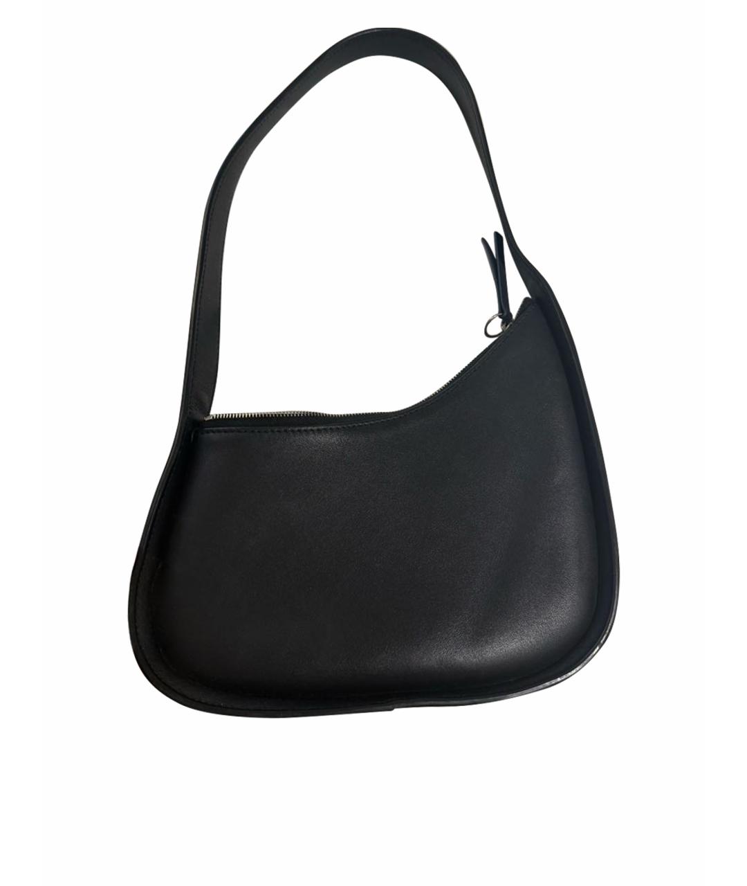 THE ROW Черная кожаная сумка через плечо, фото 7