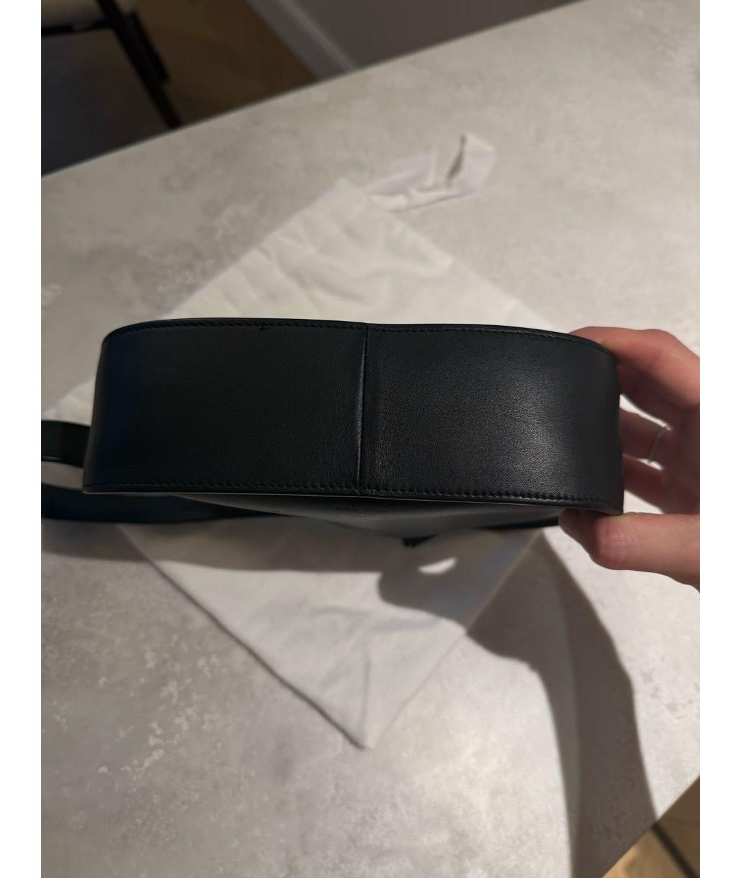 THE ROW Черная кожаная сумка через плечо, фото 3