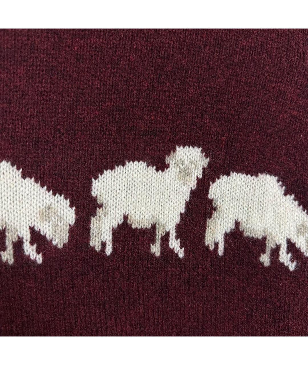 WOOLRICH Бордовый шерстяной джемпер / свитер, фото 5