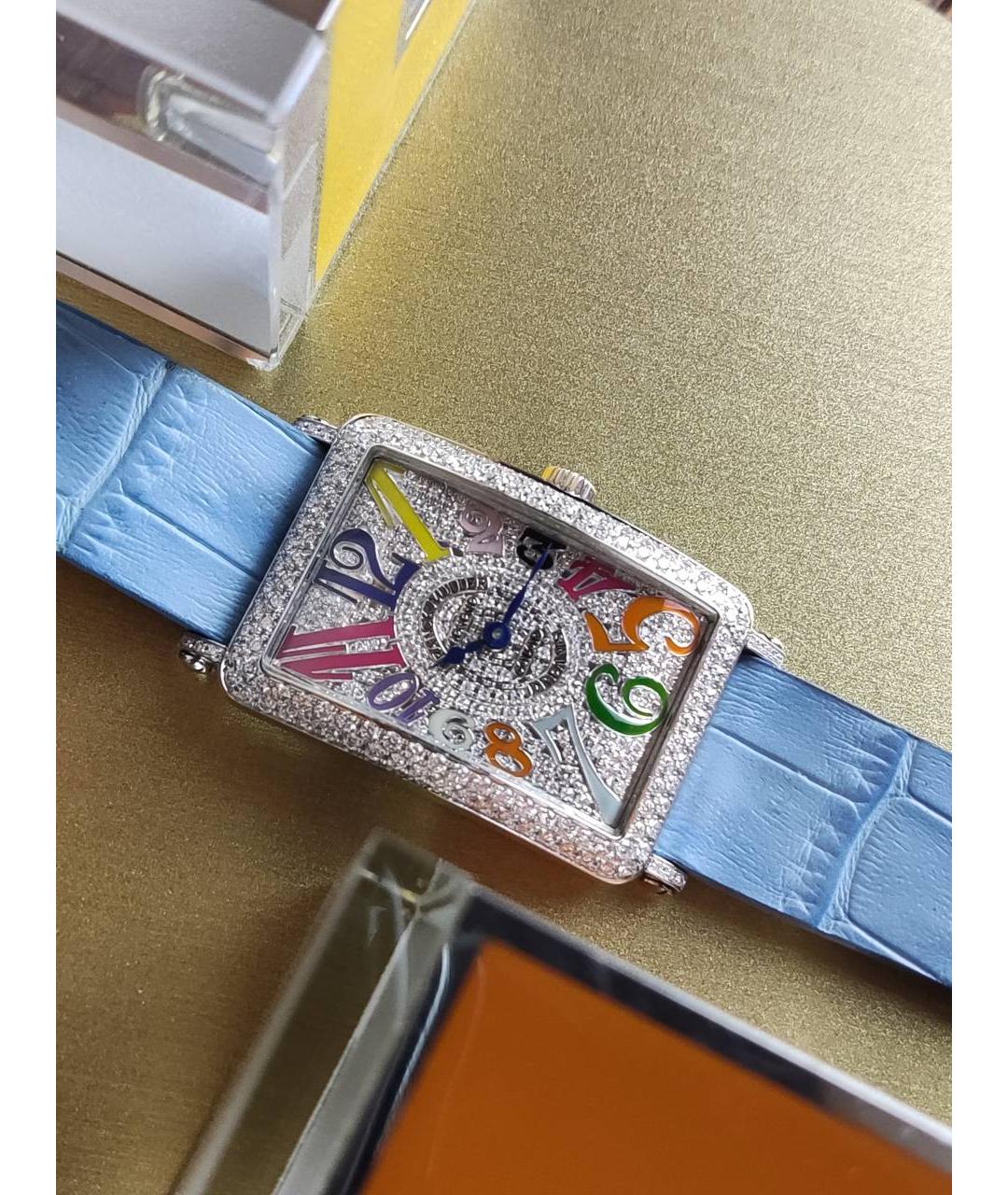 FRANCK MULLER Голубые часы из белого золота, фото 2