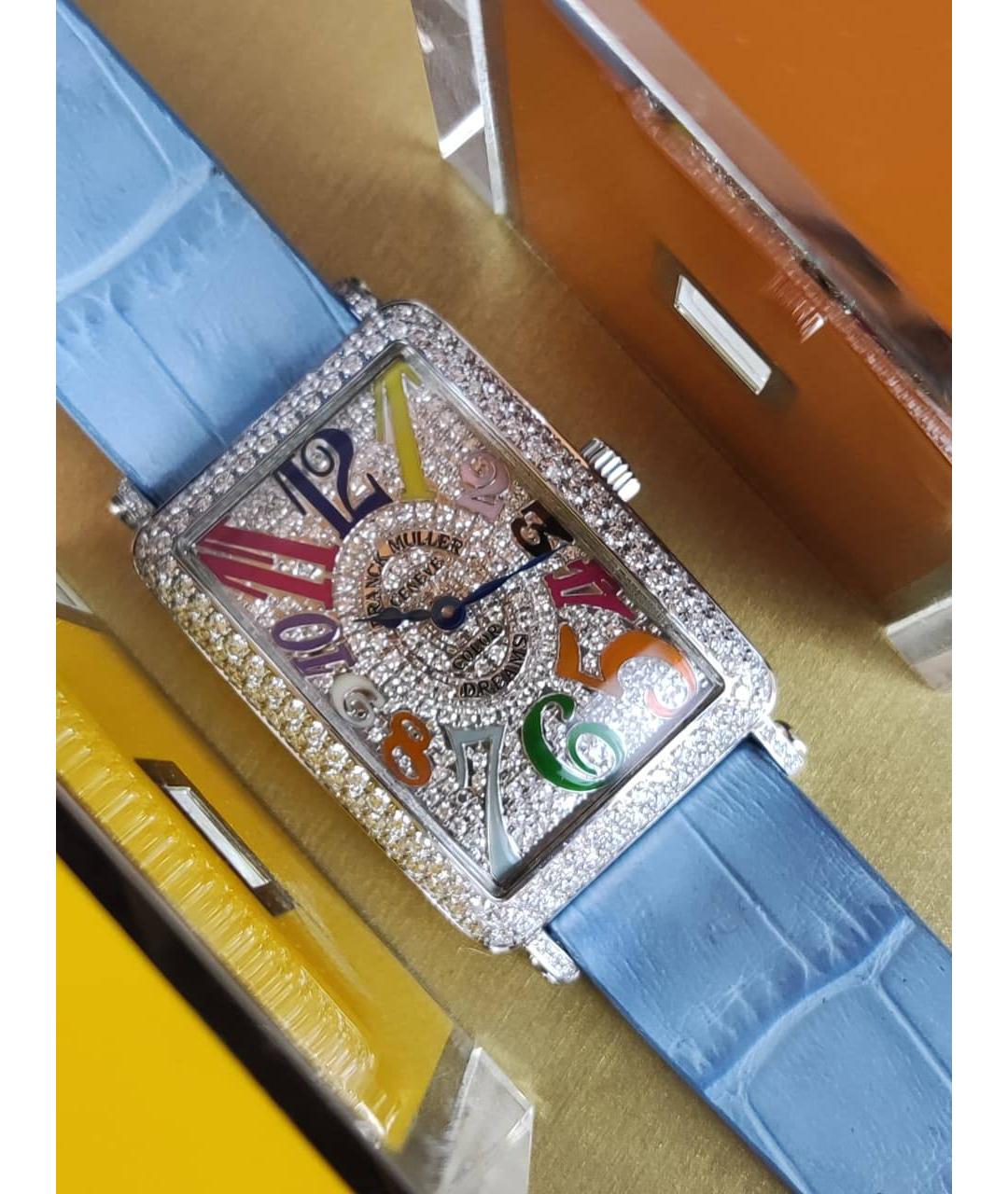 FRANCK MULLER Голубые часы из белого золота, фото 4