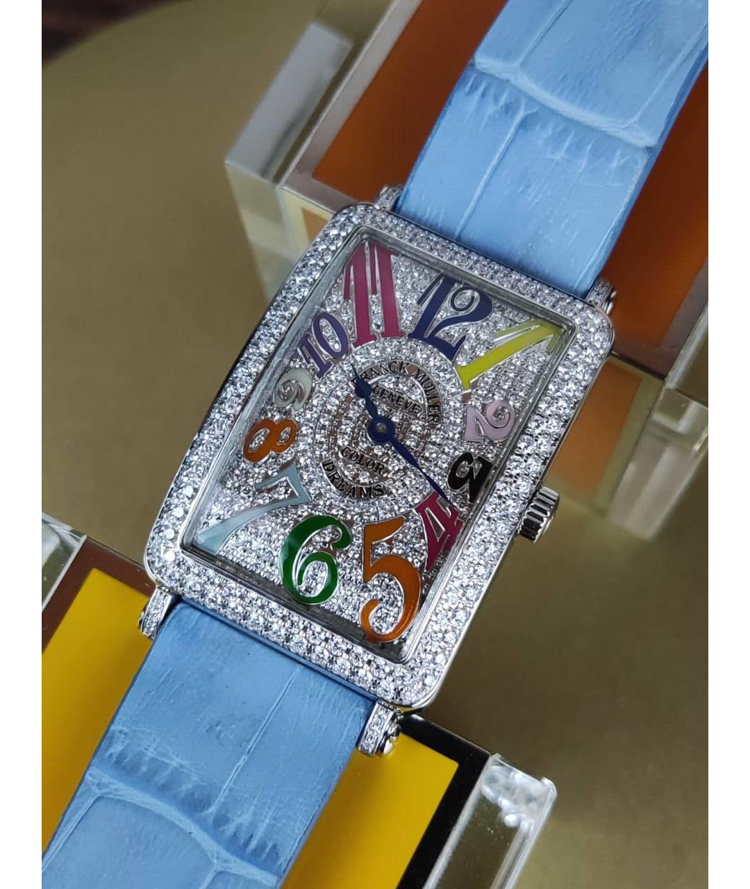 FRANCK MULLER Голубые часы из белого золота, фото 5