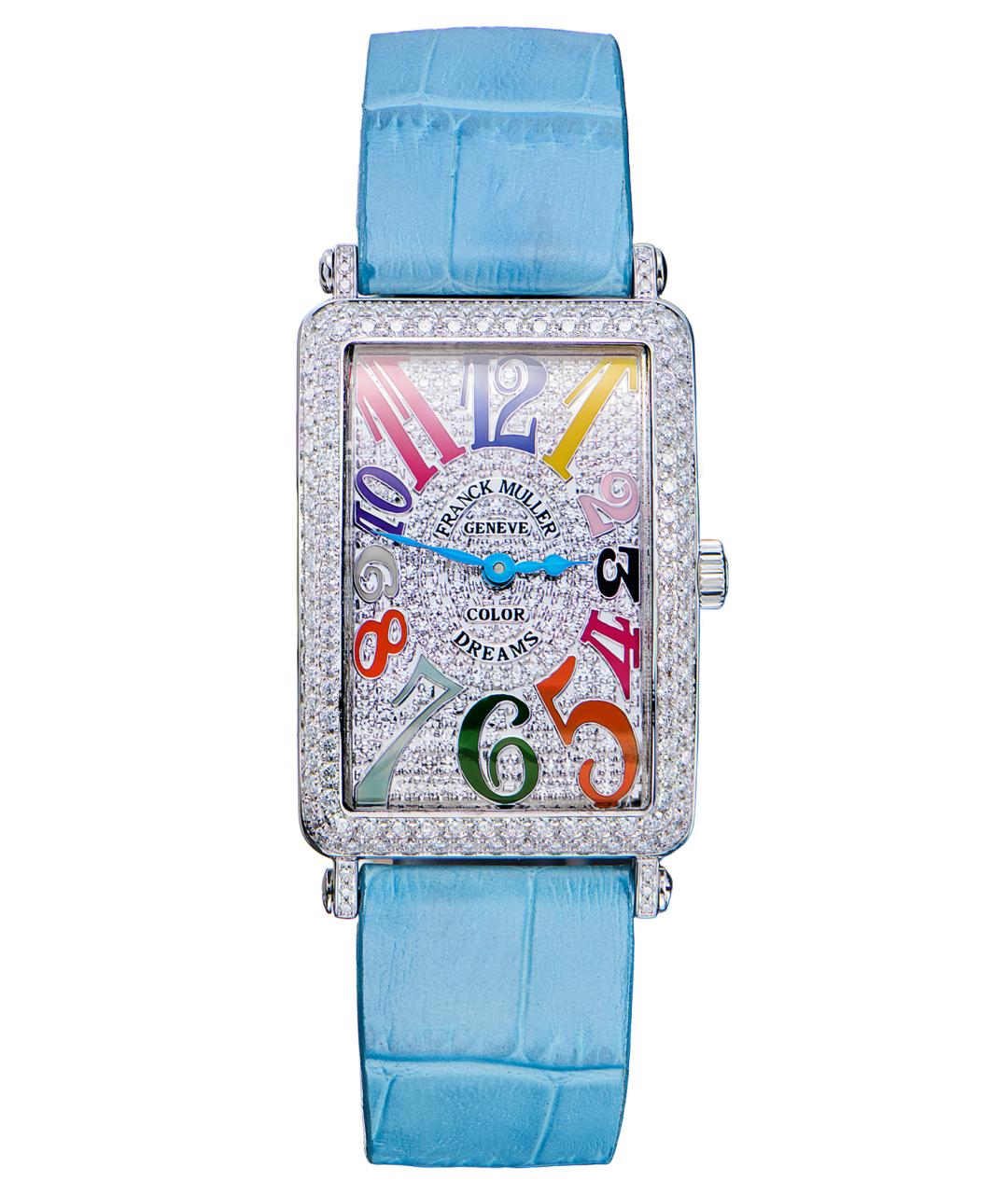 FRANCK MULLER Голубые часы из белого золота, фото 1