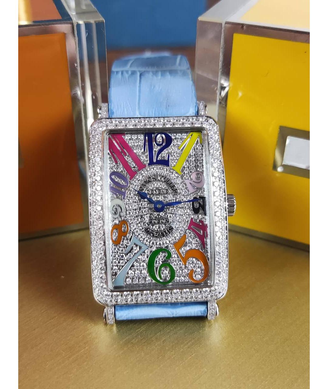 FRANCK MULLER Голубые часы из белого золота, фото 3