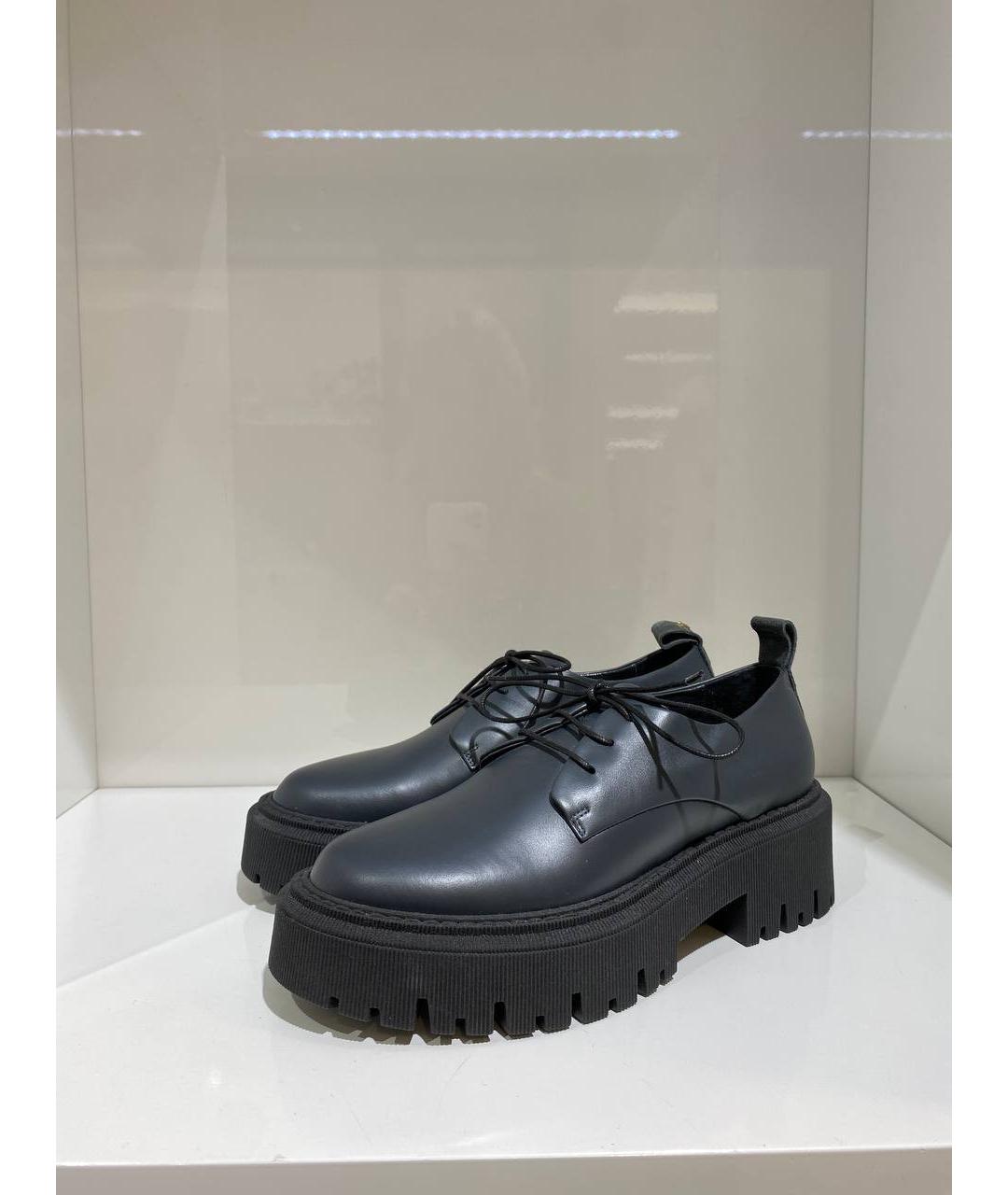 LORENA ANTONIAZZI Синие кожаные ботинки, фото 2