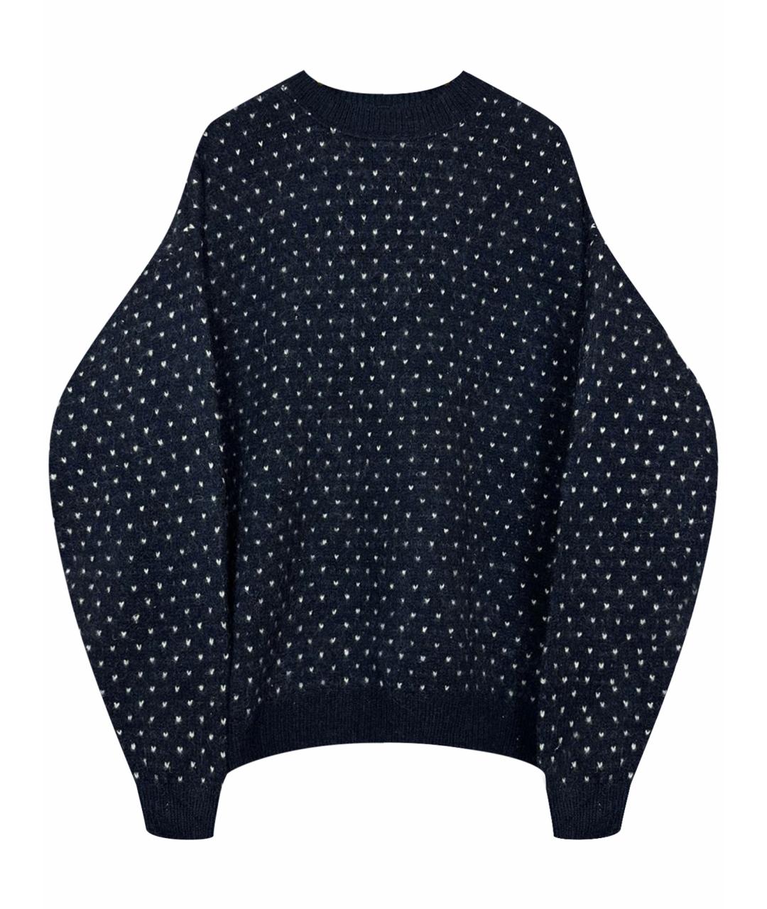 WOOLRICH Темно-синий шерстяной джемпер / свитер, фото 1