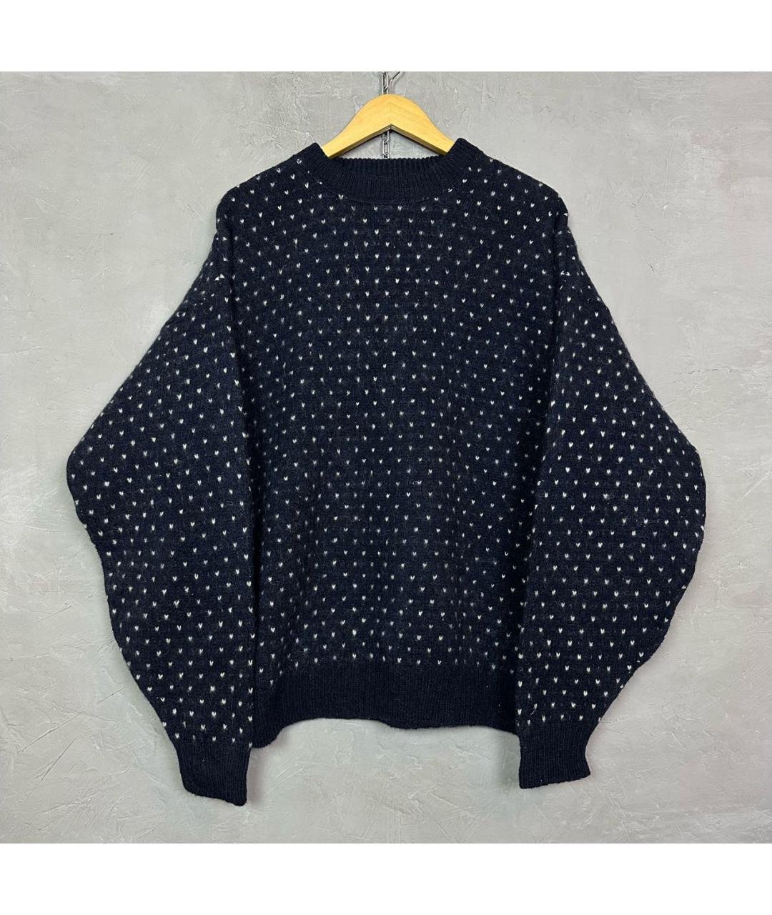 WOOLRICH Темно-синий шерстяной джемпер / свитер, фото 7