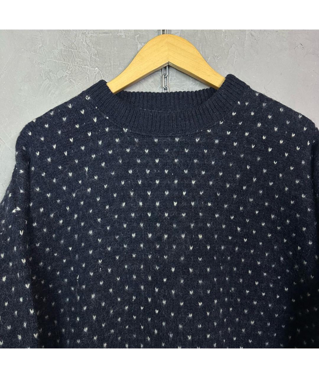 WOOLRICH Темно-синий шерстяной джемпер / свитер, фото 3