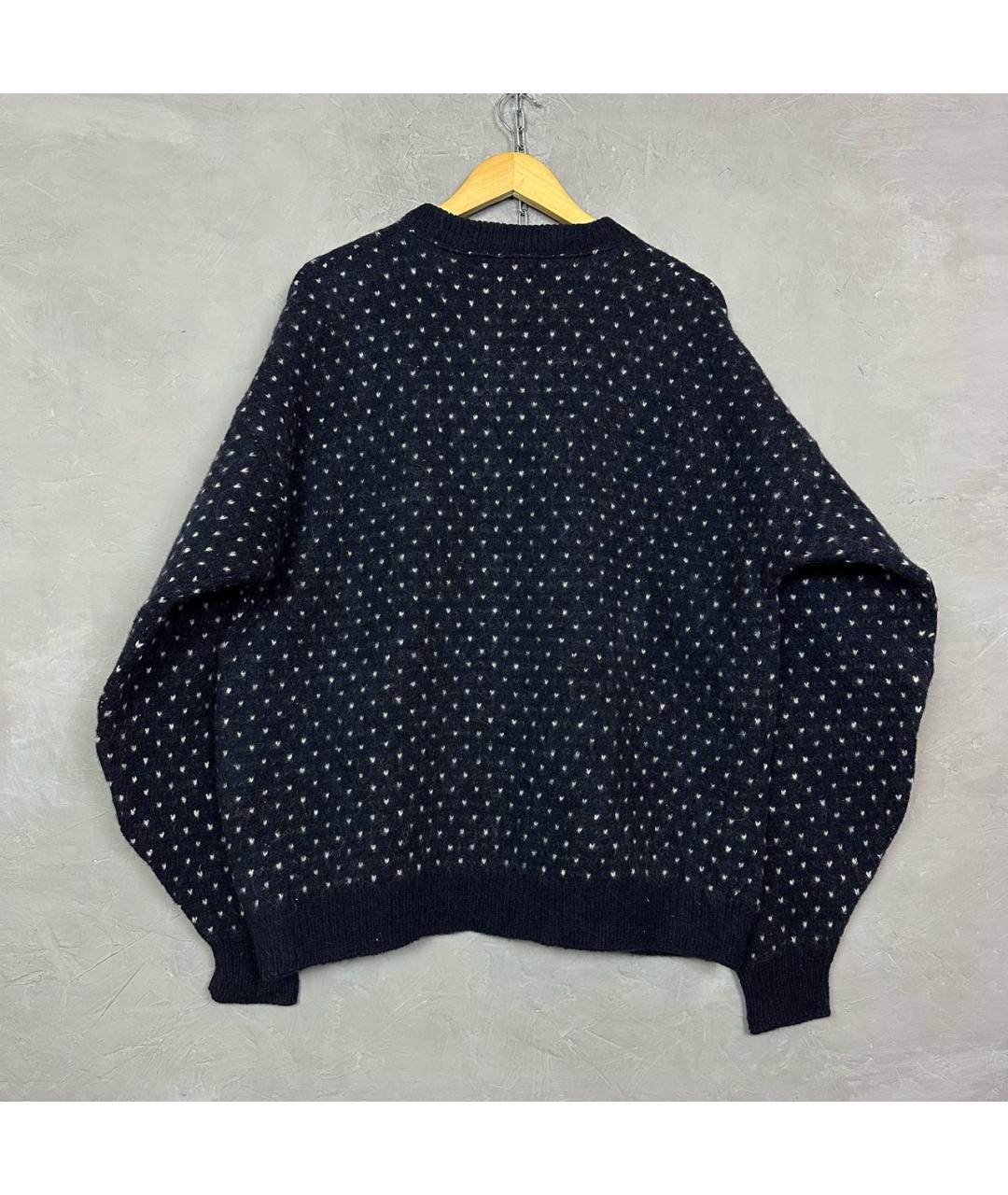 WOOLRICH Темно-синий шерстяной джемпер / свитер, фото 2