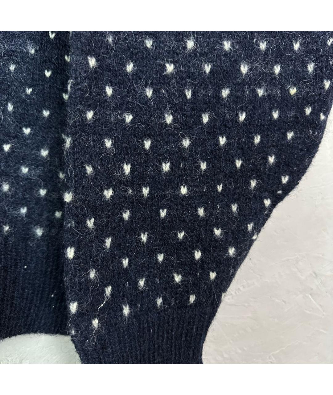 WOOLRICH Темно-синий шерстяной джемпер / свитер, фото 5