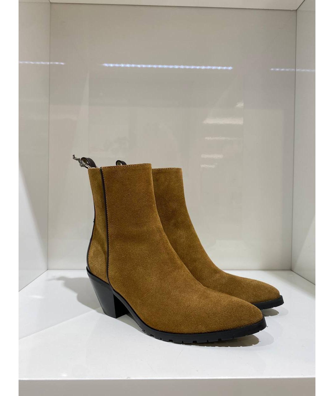 LORENA ANTONIAZZI Коричневые замшевые сапоги, фото 4