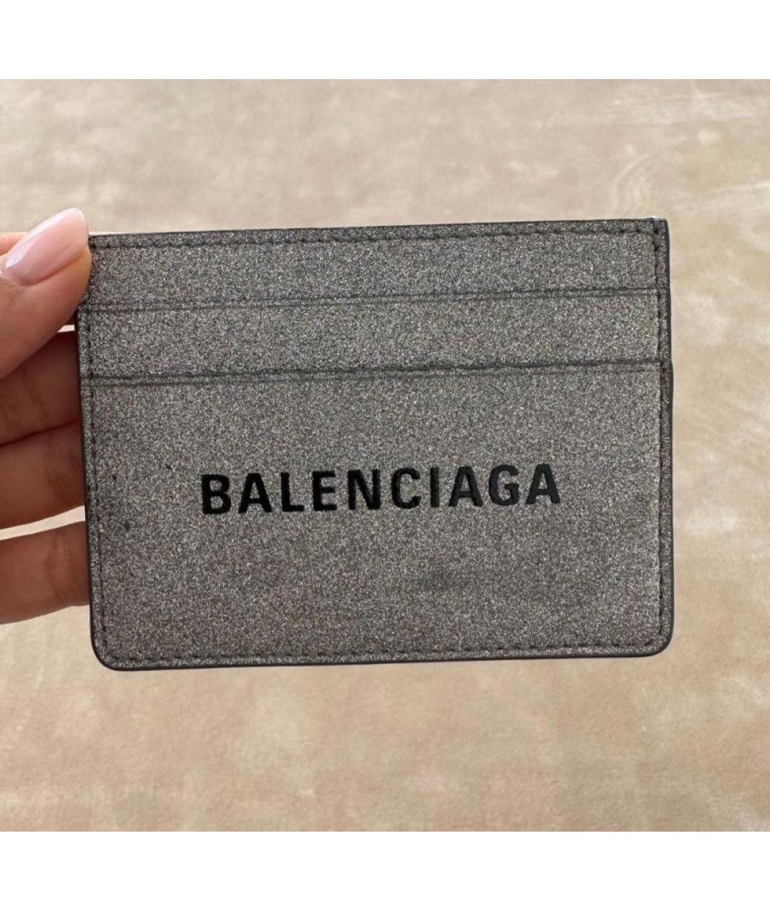 BALENCIAGA Серебряная визитница, фото 2