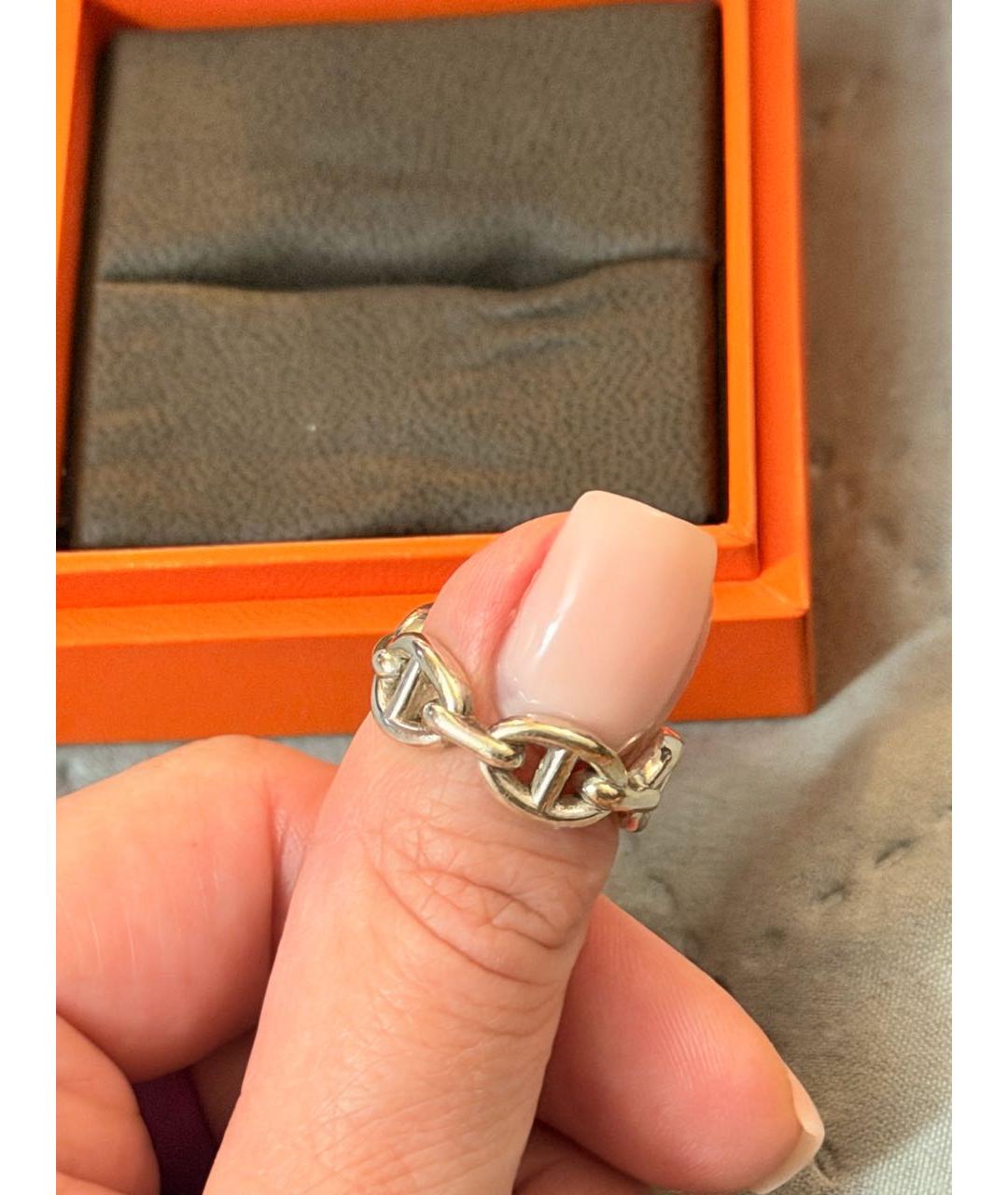 HERMES Серебряное серебряное кольцо, фото 5