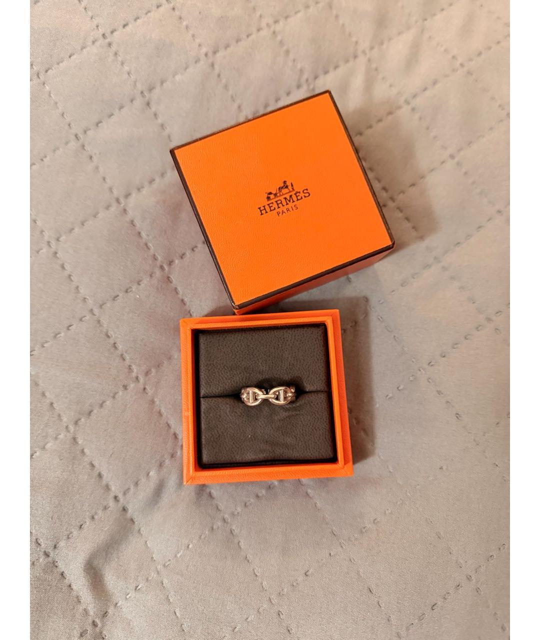 HERMES Серебряное серебряное кольцо, фото 2