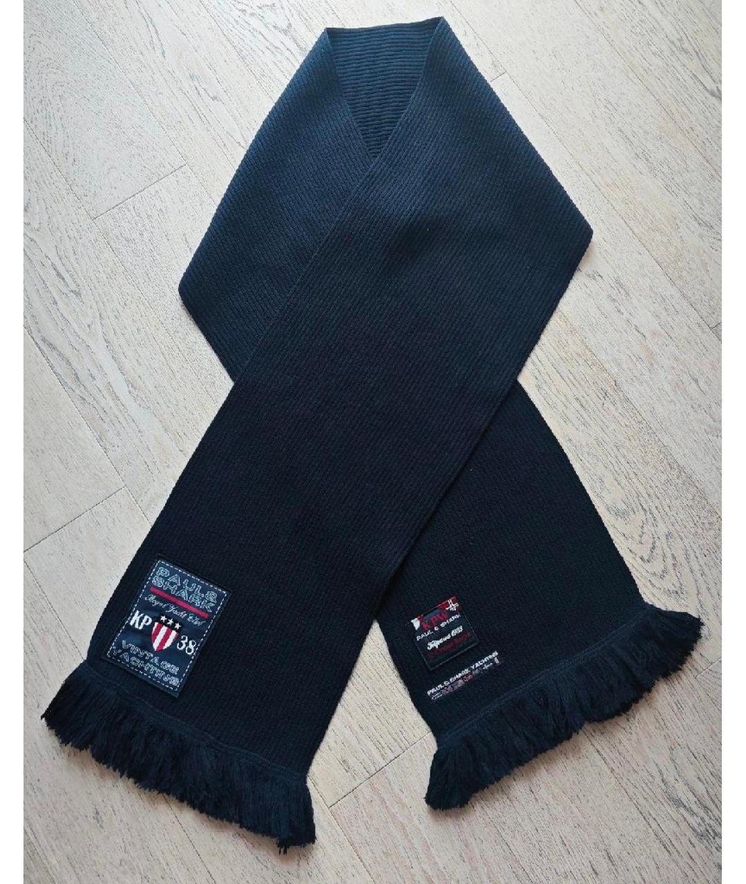 PAUL & SHARK Темно-синий шарф, фото 7