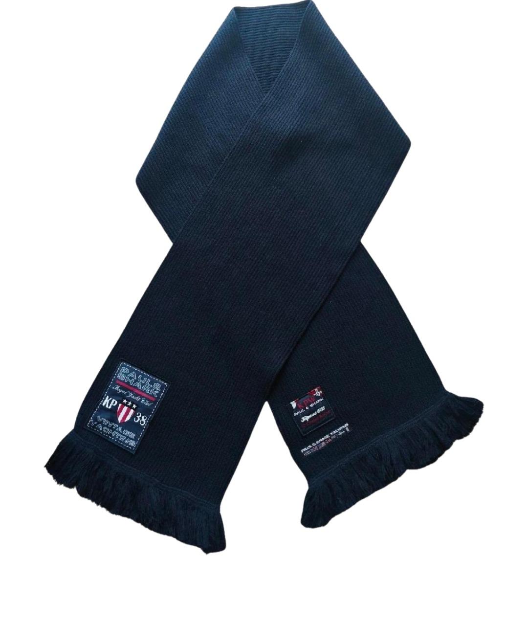 PAUL & SHARK Темно-синий шарф, фото 1